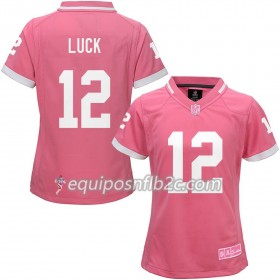 Camiseta Mujer NFL Indianapolis Colts Andrew Luck 12 Nike Rosa 